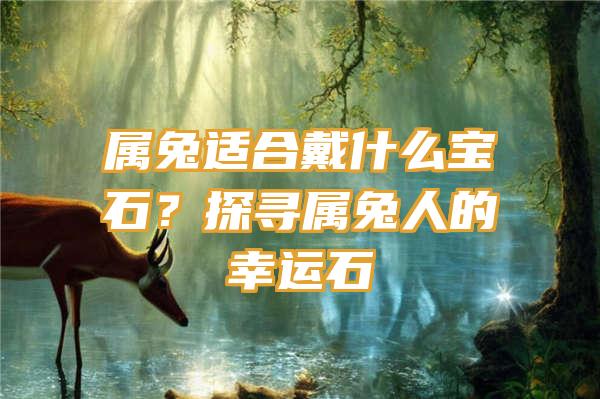 属兔适合戴什么宝石？探寻属兔人的幸运石