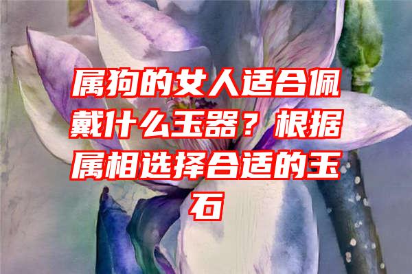 属狗的女人适合佩戴什么玉器？根据属相选择合适的玉石