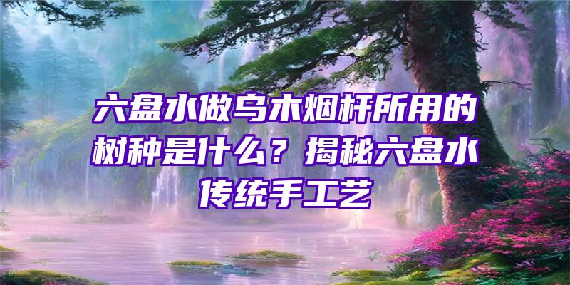 六盘水做乌木烟杆所用的树种是什么？揭秘六盘水传统手工艺