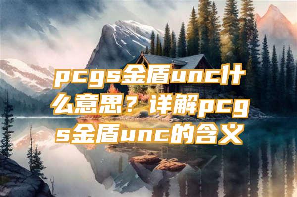 pcgs金盾unc什么意思？详解pcgs金盾unc的含义